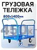 Платформенная тележка сетчатая ПС-8.14 160 мм