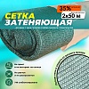 Сетка фасадная затеняющая зеленая 30-35% 2х50 м