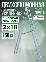 Купить Лестница двухсекционная Ал 6218